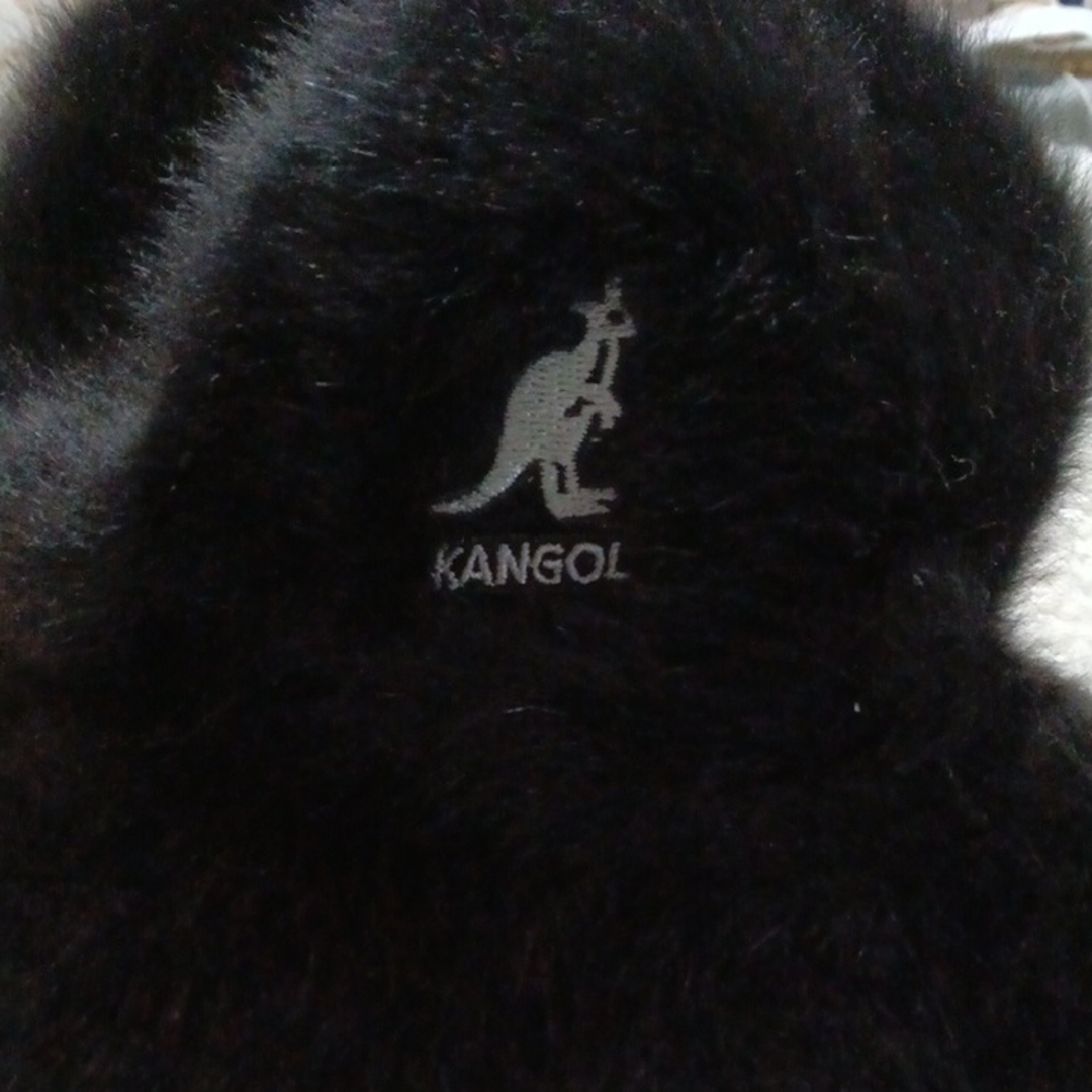 Kangol Black Furry Hat
